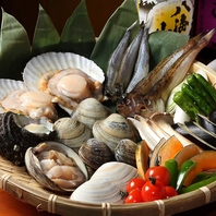 産地直送の新鮮な魚介類をその日のうちにご提供！