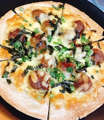 肉だんごの照り焼きピザ