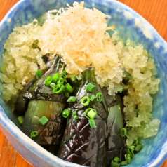 揚げなすの煮浸しの写真