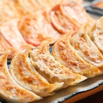 看板メニュー！焼餃子、ニンニク無し、軟骨餃子、大葉餃子、紅生姜餃子、エビ餃子の6種をご用意！