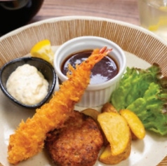 【とんや限定】お子様膳（ミニハンバーグ・海老フライ）