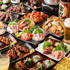 生ビール付『香コース』大山鶏の黒胡椒焼き食べ放題＆選べる〆など全8品◆3H飲み放題付 3,300円の写真