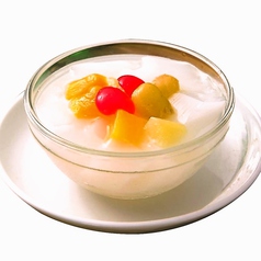 ココナッツミルク/バニラアイスクリーム/杏仁豆腐