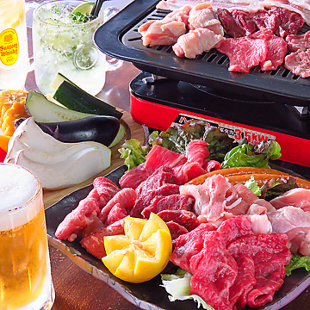 BBQや一品料理を食べられる2H飲み放題付きのお得なコースが5000円(税込)～♪美味しい夜を楽しもう◎