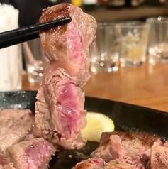 牛みすじのレアステーキ