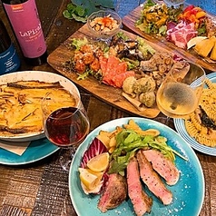 スパニッシュイタリアンAzzurro520ほぼ新宿のれん街のコース写真