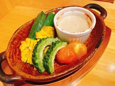 夏野菜の窯焼きバーニャカウダ