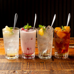 時間無制限単品飲み放題がなんと2000円！！生ビールやカクテルはもちろんスパークリングワインも◎