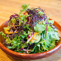 自家製ドレッシングのリーフサラダ