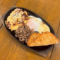 鉄板まぜポテサラ