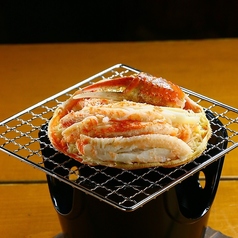 蟹の甲羅焼