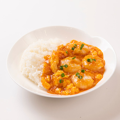 プリプリ大海老チリ玉子丼