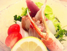 海藻と魚介のサラダ