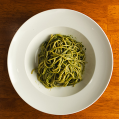 フレッシュバジルのジェノベーゼパスタ Pasta Genovese with Fresh Basil