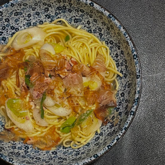焼きたらことねぎの和風だし バター醤油仕立て