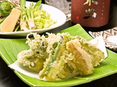 季節限定のお料理1例(春)：春野菜の天ぷら