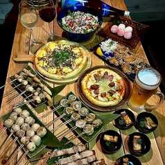 野菜の肉巻き串&鉄板dining ALOALO アロアロのコース写真