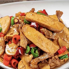 湖南大豆ミートと野菜の炒め