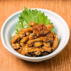 鶏皮せせりの旨味噌和え