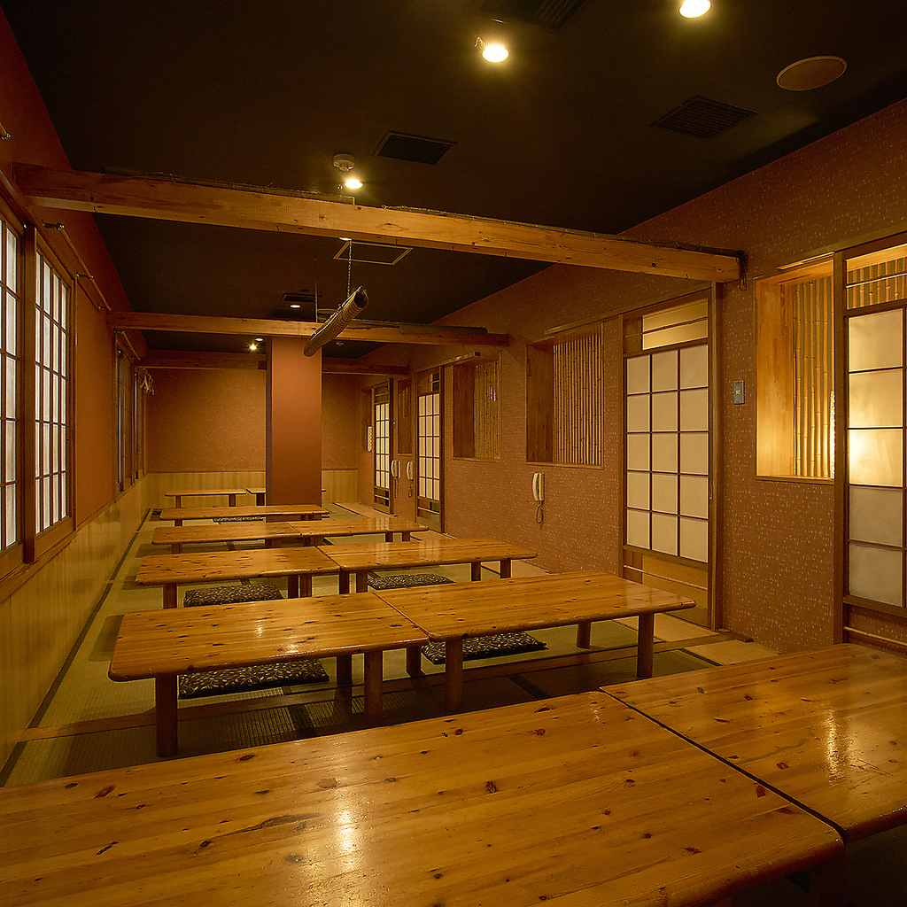 会社宴会に最適の広々お座敷★最大40名まで!!大人数でもゆったり