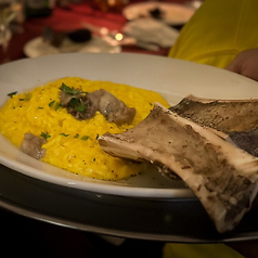 ミラノ風牛骨髄のサフランリゾット ジャンカルロスタイル