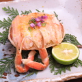 料理メニュー写真&nbsp;香箱蟹面盛り カニ酢ジュレ　