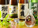 上司やゲストが喜ぶ日本酒、焼酎も豊富に取り揃えております。