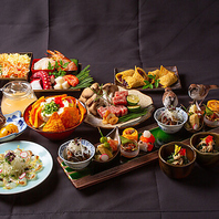 厳選食材を使用した創作鉄板料理を心ゆくまで堪能◎