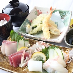 天ぷら刺身御膳