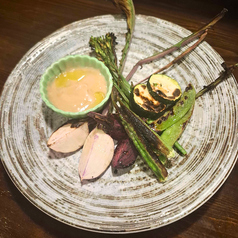 グリル野菜　バーニャソース添え