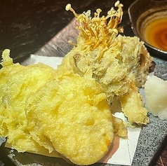 きのことさつまいもの天ぷら