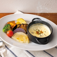 チーズフォンデュ　グリル野菜