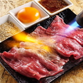 料理メニュー写真&nbsp;黒毛和牛モモの炙りユッケ風