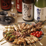 宴会もちょい飲みもとり鉄で！焼き鳥は種類豊富でお仕事帰りにも◎