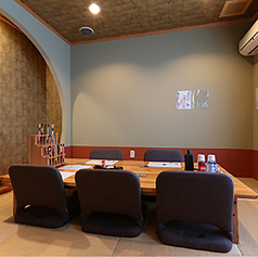 琉球畳が設えてある茶室仕様の完全個室です◎