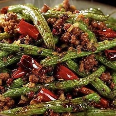 インゲンの辛肉味噌炒め