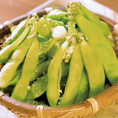 淡路天然塩で仕上げた焼き枝豆