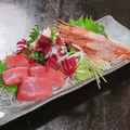 料理メニュー写真 旬の鮮魚の刺身☆3種盛り～◎季節の一番おいしい鮮魚に天然物をご用意しています！