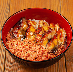 うな鮭丼
