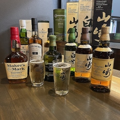 プレミアムウイスキーも充実!