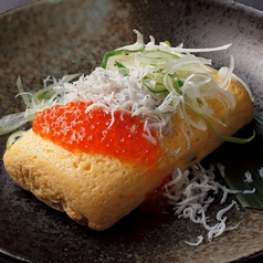いくらと、湘南しらすだし巻き