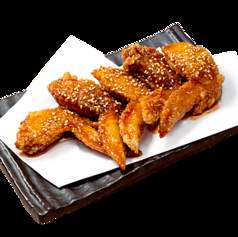 ピリ辛甘手羽(3本)