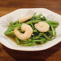 絶品「空芯菜炒め」がリピート率ナンバーワン☆