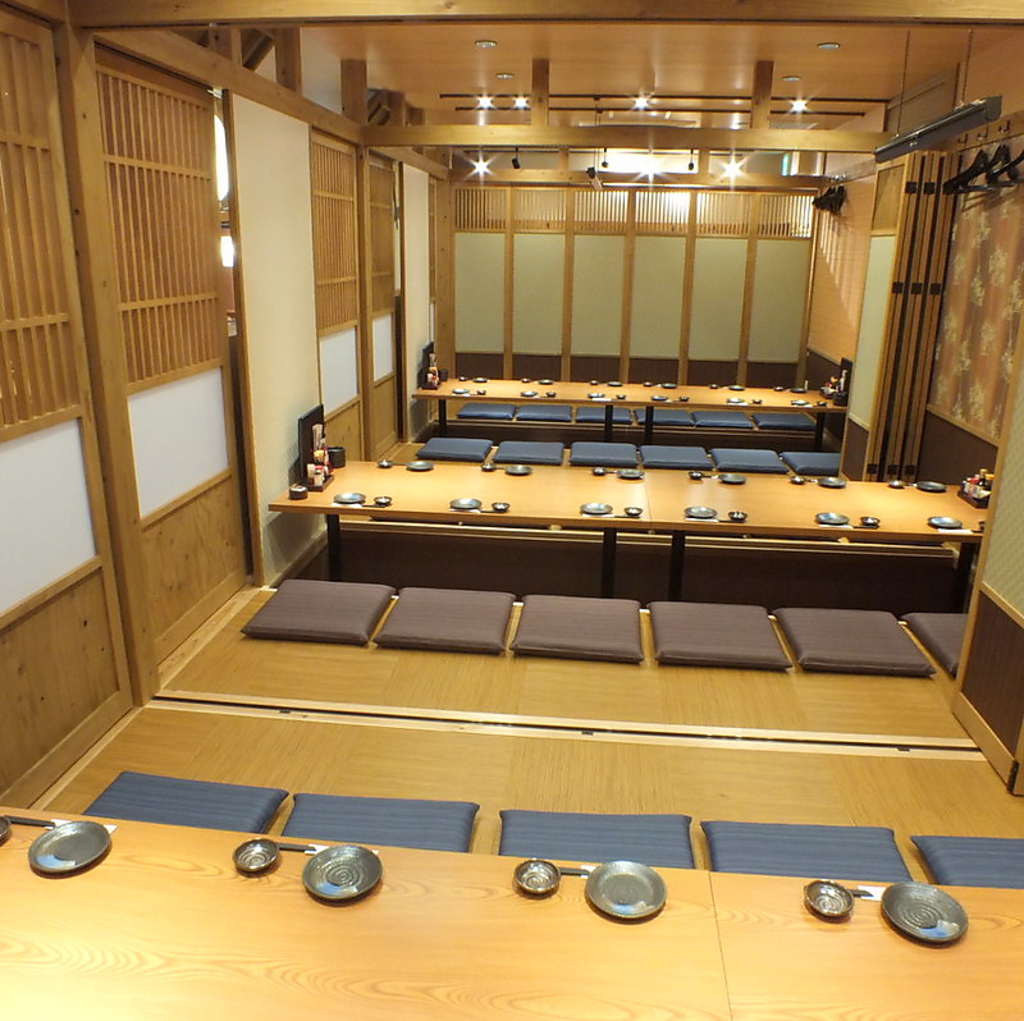 様々な人数で宴会の可能な個室！幹事さん必見！皆納得の料理とおもてなしでお出迎え！