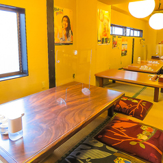 ご宴会やお食事会に最適のお座敷席。2名様～可。