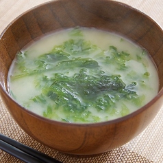 〆のあおさ汁
