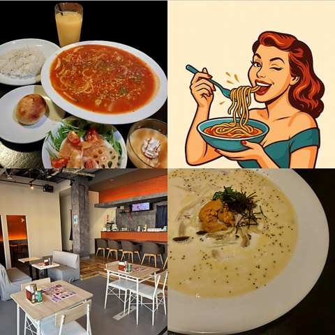 ランチはお得にスパゲッティ