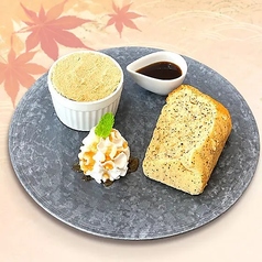 糸島豆腐の自家製プリン&シフォンケーキ