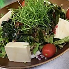 わかめと豆腐のサラダ