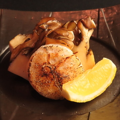 舞茸とほたて貝 バター焼